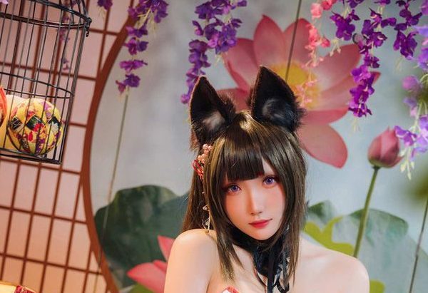 瓜希酱 cos阿狸：辣妹们的九尾狐娘cosplay