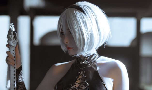 秋和柯基 2B 同人旗袍 cos尼尔机械纪元 2B