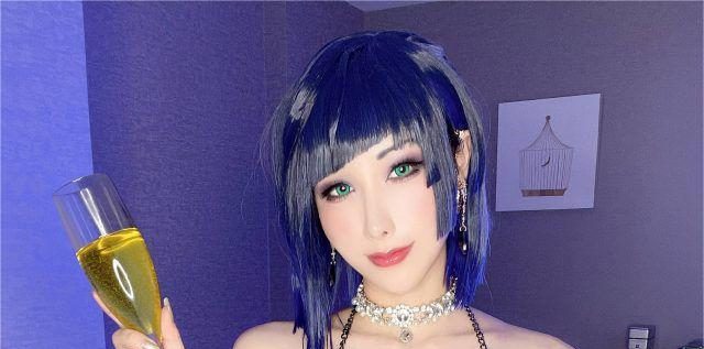 雨波HaneAme  cos《原神》化身性感妖艳的夜兰