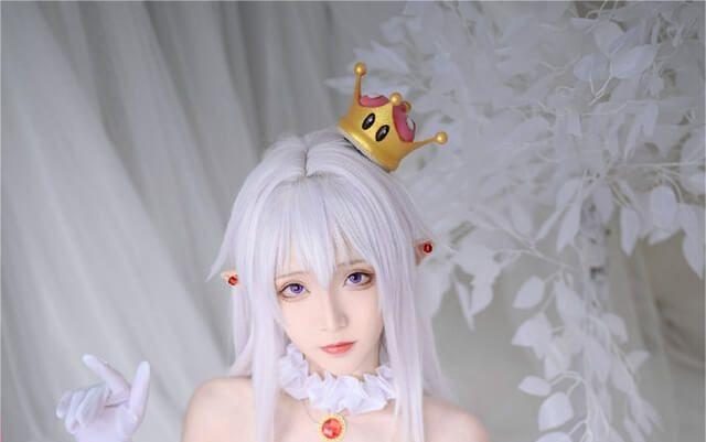 青青子AK cos作品 超级马里奥里“幽灵姬”！