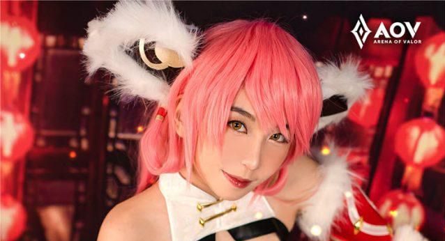 喵少Athena《传说对决》cos“烟花少女”齐在线看图