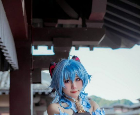 miidoo酱cos《原神Impact》游戏甘雨作品鉴赏