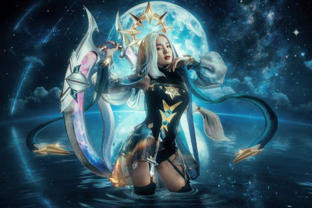 泰国女coser作品美丽迷人的“伴月舞者” 叶娜