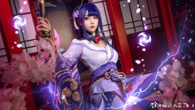 Zion作品《原神》雷电将军火了！cosplay让粉丝疯狂