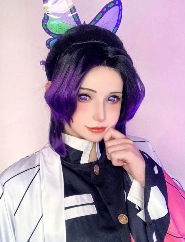 alexy_sky_cos“超甜”蝴蝶忍作品，《鬼灭之刃》粉丝都惊呆了！