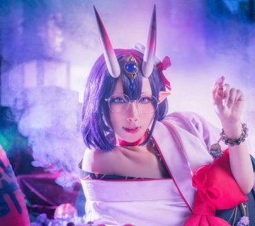 雨波_HaneAme变身魅惑妖姬，完美cos酒吞童子！