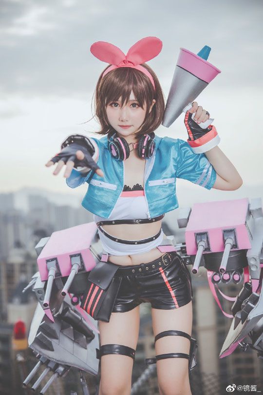 镜酱cos《碧蓝航线》“Kizuna Ai”绊爱，可爱萌萌