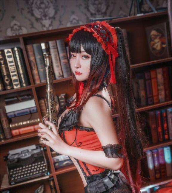 猫九酱Sakura cos《约会大作战》时崎狂三，美丽诱惑