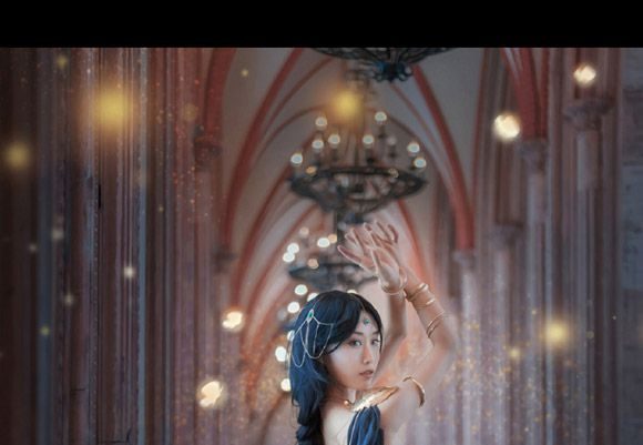 HENTAI狩子cos《鬼刀》风铃公主，舞动御姐魅力四溢