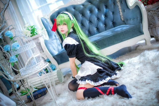 菌儿rikushi- cos C.C.，神秘可爱翠绿迷人