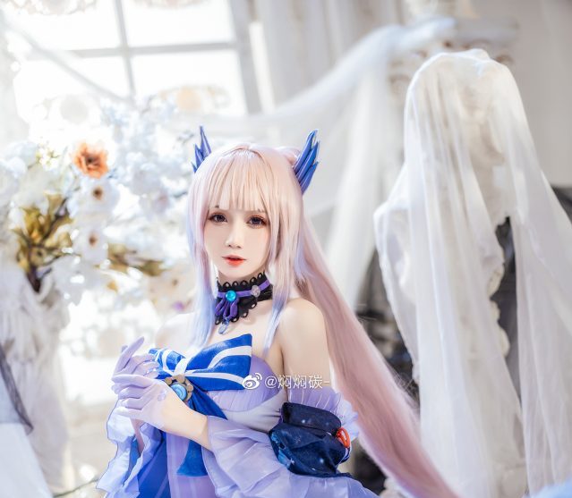 焖焖碳cos珊瑚宫心海鉴赏，“真珠之智”性感迷人