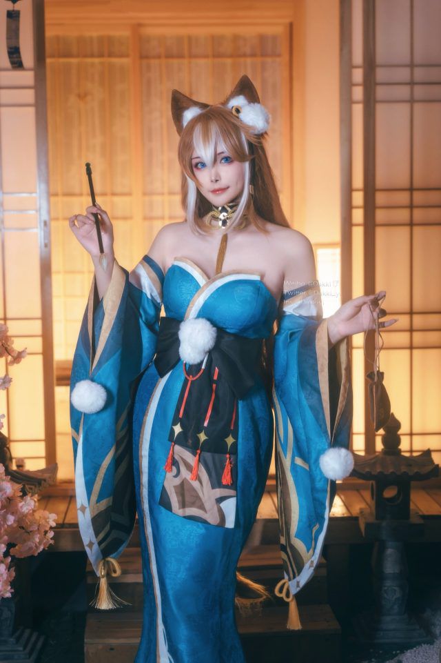 Dakki伊cos的《原神》希娜，简直美翻了！