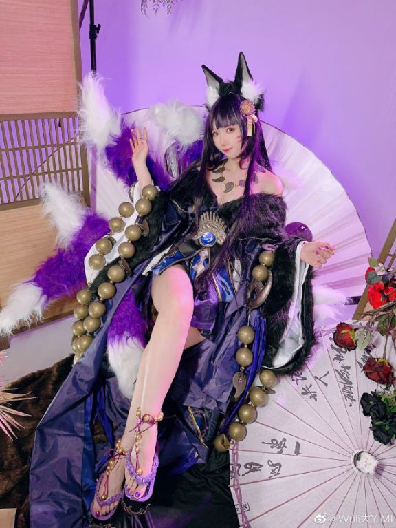 Wuli大YIMI cos武藏，狐狸女郎性感迷人美翻了
