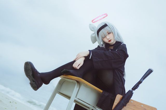 无风霖鹿cos《碧蓝档案》普拉娜，可爱迷人的魅力