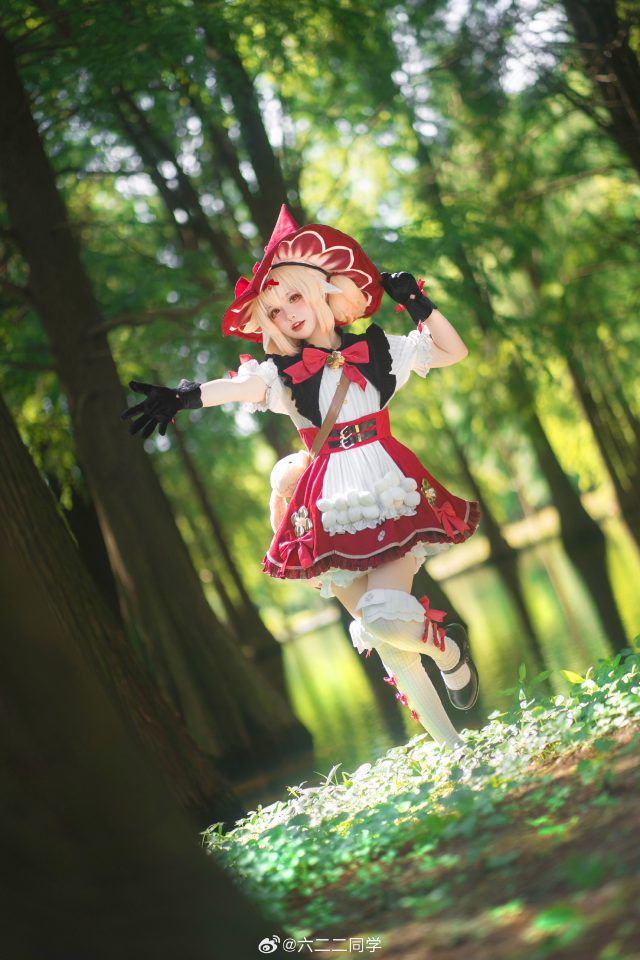 六二二同学cos《原神》可莉，被可爱魔法治愈了